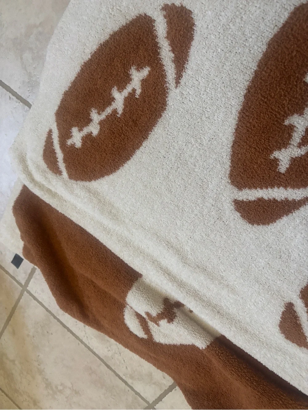 Football soft knit blanket throw double sided great